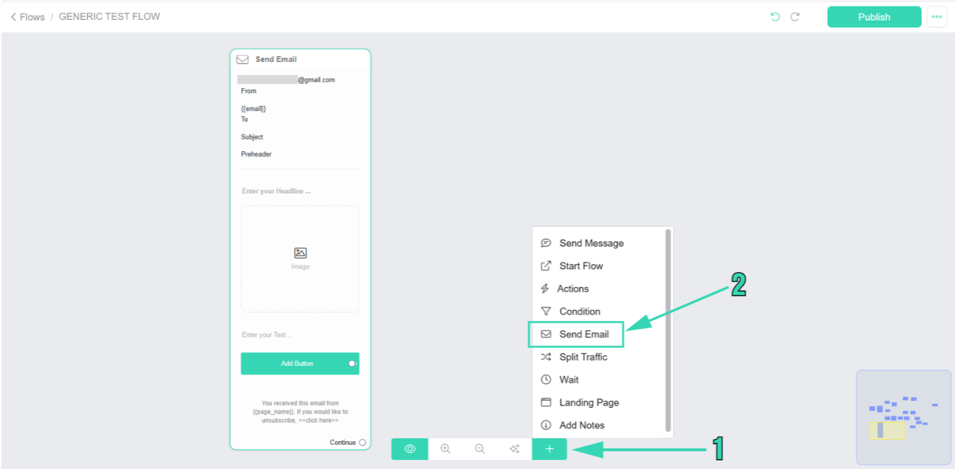 send email step